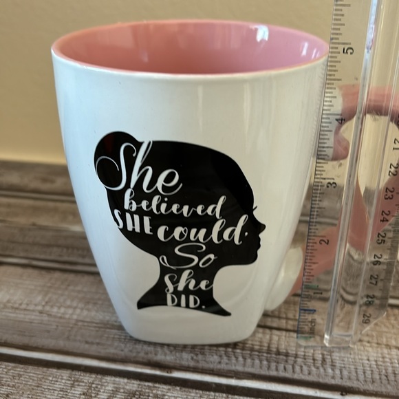 Big mug She believed she could, So she did quote,  Woman empowerment mug - Picture 5 of 6